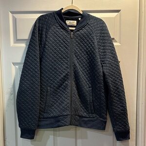 Original Penguin Navy Quilted Lightweight Full Zip Jacket L